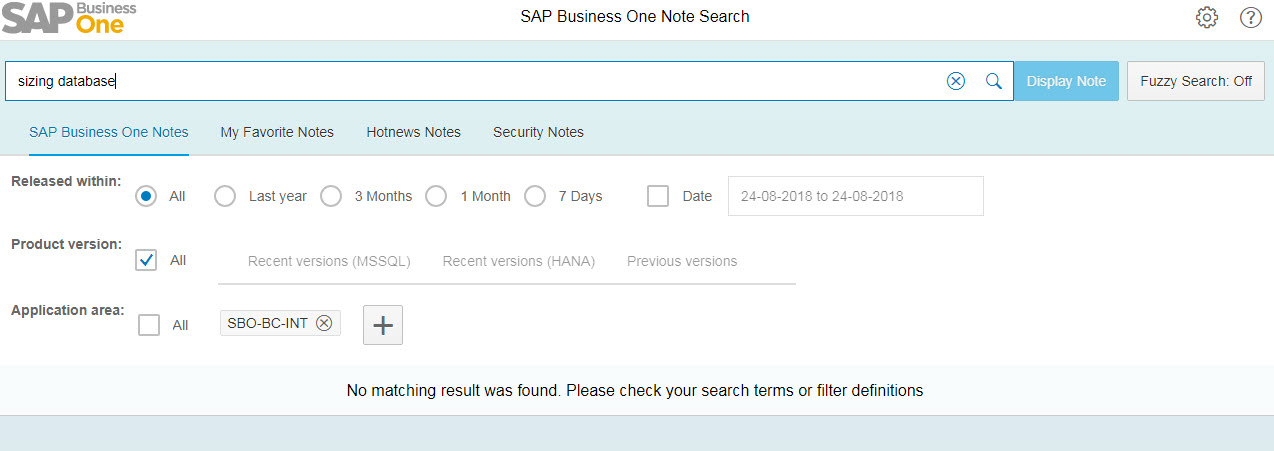 sap business one notes